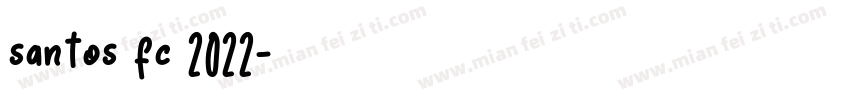 santos fc 2022字体转换